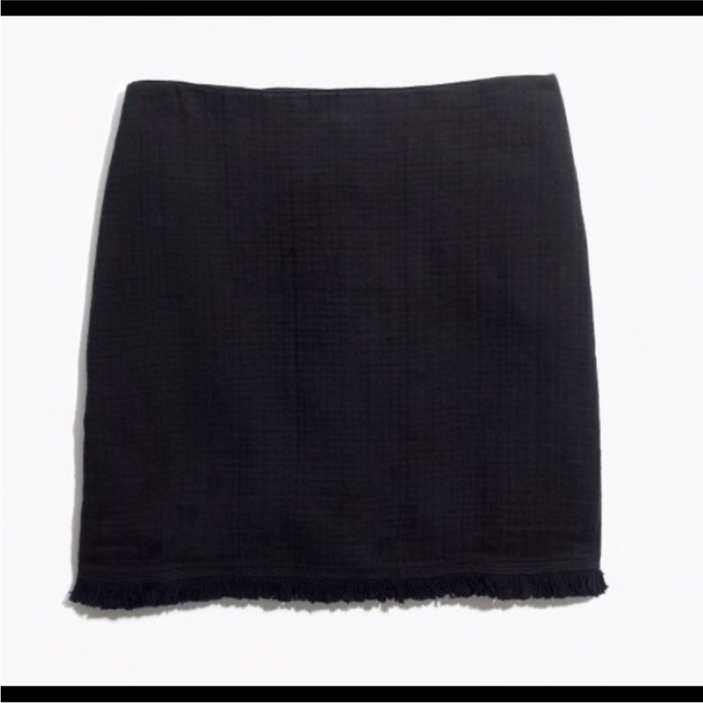 Madewell Hideaway Black Fringe Skirt - Picture 3 of 5